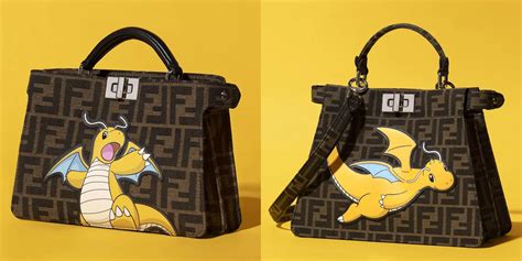 fendi dragonite purse|Fendi pokemon collection.